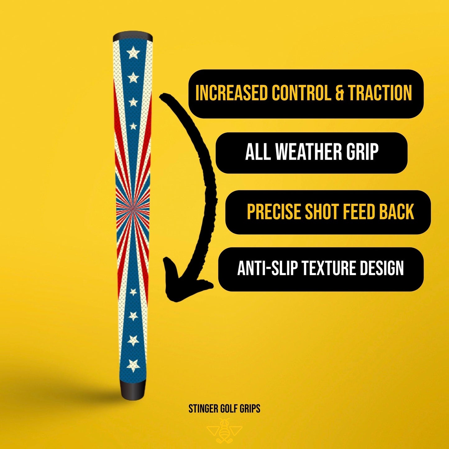 Red White and Blue Swing - Stinger Grips