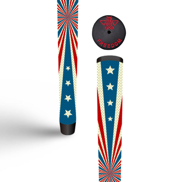 GRIP  グリップロイヤル ステアリング アメリカ国旗 red-white-and-blue-swing-